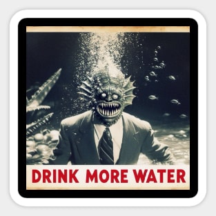 Drink more water Sticker